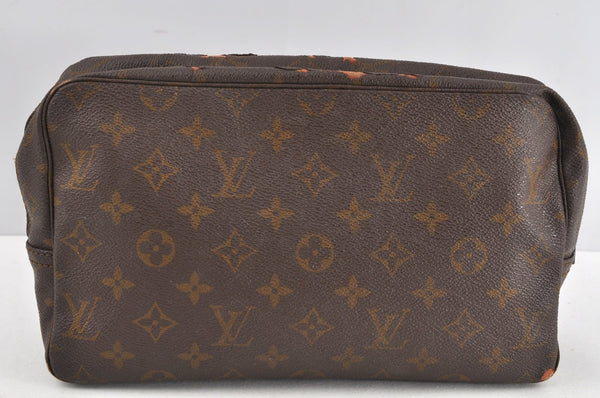 Auth Louis Vuitton Monogram Trousse Toilette 28 Clutch Bag Old Model Junk 2024J