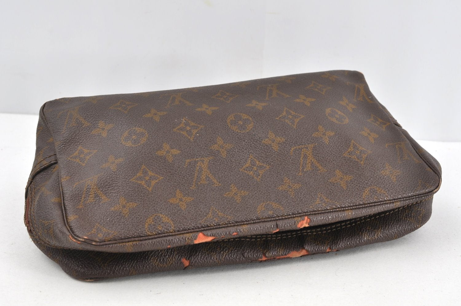 Auth Louis Vuitton Monogram Trousse Toilette 28 Clutch Bag Old Model Junk 2024J