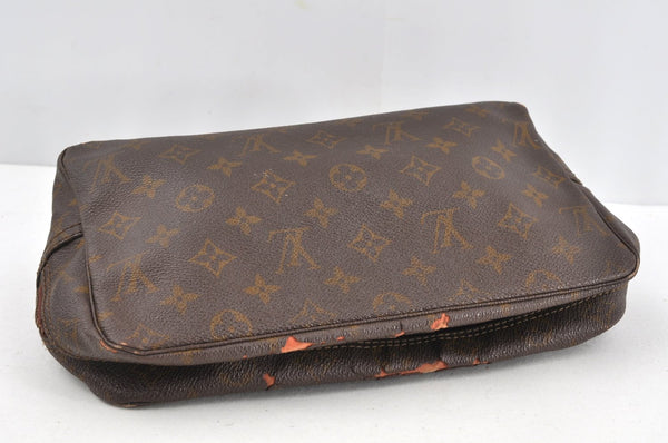 Auth Louis Vuitton Monogram Trousse Toilette 28 Clutch Bag Old Model Junk 2024J