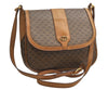 Authentic GUCCI Micro GG PVC Leather Shoulder Cross Body Bag Brown Junk 2026K