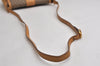Authentic GUCCI Micro GG PVC Leather Shoulder Cross Body Bag Brown Junk 2026K