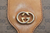 Authentic GUCCI Micro GG PVC Leather Shoulder Cross Body Bag Brown Junk 2026K