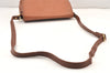 Authentic Burberrys Vintage Leather Shoulder Cross Body Bag Purse Brown 2027K