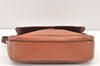 Authentic Burberrys Vintage Leather Shoulder Cross Body Bag Purse Brown 2027K