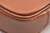 Authentic Burberrys Vintage Leather Shoulder Cross Body Bag Purse Brown 2027K