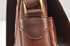 Authentic Burberrys Vintage Leather Shoulder Cross Body Bag Purse Brown 2027K
