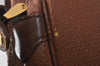 Authentic Burberrys Vintage Leather Shoulder Cross Body Bag Purse Brown 2027K