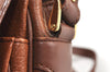 Authentic Burberrys Vintage Leather Shoulder Cross Body Bag Purse Brown 2027K