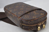Authentic Louis Vuitton Monogram Pochette Gange Waist Body Bag M51870 LV 2028J