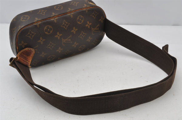 Authentic Louis Vuitton Monogram Pochette Gange Waist Body Bag M51870 LV 2028J