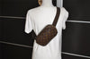 Authentic Louis Vuitton Monogram Pochette Gange Waist Body Bag M51870 LV 2028J