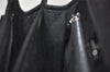 Authentic GIVENCHY Vintage Leather Hand Bag Purse Black 2028K