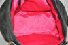 Authentic MIU MIU Vintage Leather Shoulder Hand Tote Bag Black 2029I