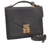 Authentic Louis Vuitton Epi Monceau 2Way Hand Bag Black M52122 Junk 2029J