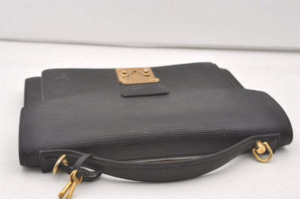 Authentic Louis Vuitton Epi Monceau 2Way Hand Bag Black M52122 Junk 2029J