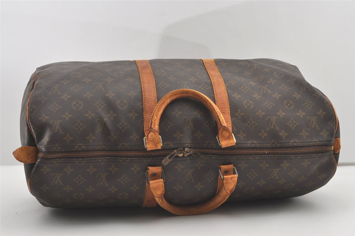 Authentic Louis Vuitton Monogram Keepall 55 Travel Boston Bag M41424 LV 2031J