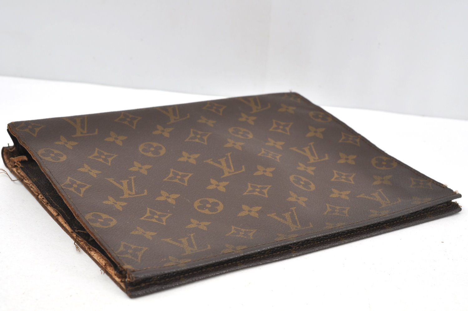 Louis Vuitton Monogram Poche Toilette 26 Cosmetics Pouch Old Model Junk 2033J