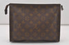 Auth Louis Vuitton Monogram Poche Toilette 26 Cosmetics Pouch Old Model LV 2034J