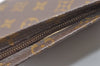 Auth Louis Vuitton Monogram Poche Toilette 26 Cosmetics Pouch Old Model LV 2034J