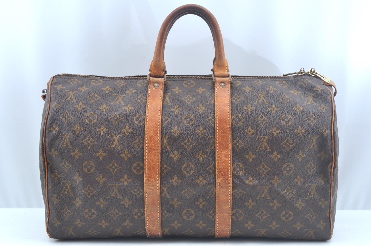 Authentic Louis Vuitton Monogram Keepall 45 Travel Boston Bag Old Model LV 2035J