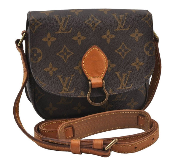 Authentic Louis Vuitton Monogram Saint Cloud PM M51244 Shoulder Cross Bag 2036J