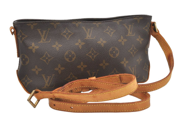 Authentic Louis Vuitton Monogram Trotteur Shoulder Cross Bag M51240 Junk 2037J