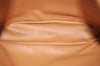 Authentic CELINE Macadam Blason Shoulder Hand Bag Purse PVC Leather Brown 2037K