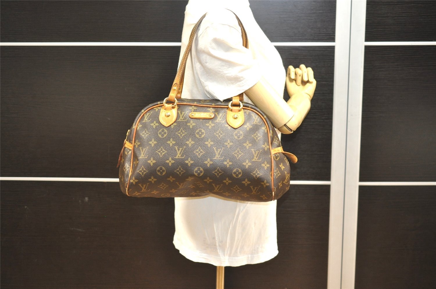 Authentic Louis Vuitton Monogram Montorgueil PM M95565 Shoulder Tote Bag 2038I