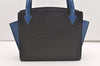 Authentic Louis Vuitton Epi Varenne Bi-color Hand Bag Black Blue M52385 LV 2038J