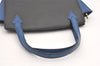 Authentic Louis Vuitton Epi Varenne Bi-color Hand Bag Black Blue M52385 LV 2038J
