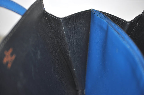 Authentic Louis Vuitton Epi Varenne Bi-color Hand Bag Black Blue M52385 LV 2038J