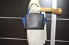 Authentic Louis Vuitton Epi Varenne Bi-color Hand Bag Black Blue M52385 LV 2038J