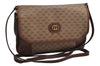 Authentic GUCCI Micro GG PVC Leather Shoulder Cross Body Bag Purse Brown 2038K