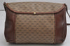 Authentic GUCCI Micro GG PVC Leather Shoulder Cross Body Bag Purse Brown 2038K