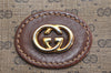 Authentic GUCCI Micro GG PVC Leather Shoulder Cross Body Bag Purse Brown 2038K