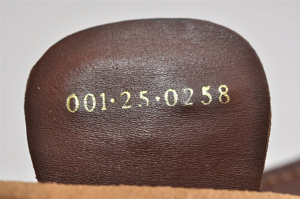 Authentic GUCCI Micro GG PVC Leather Shoulder Cross Body Bag Purse Brown 2038K