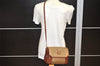 Authentic GUCCI Micro GG PVC Leather Shoulder Cross Body Bag Purse Brown 2038K