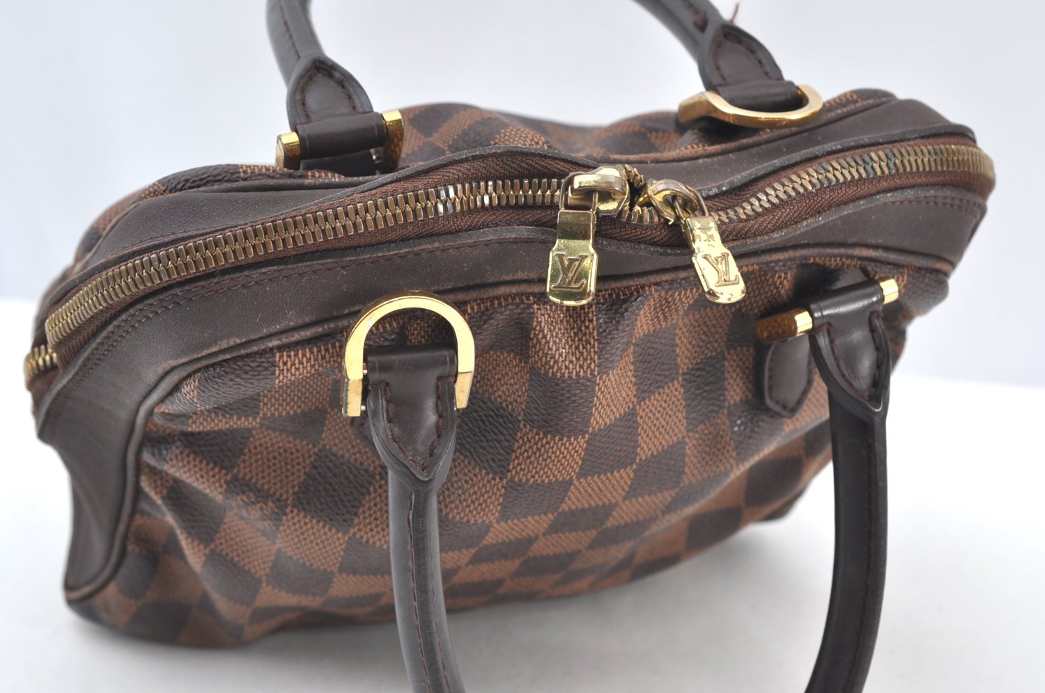 Authentic Louis Vuitton Damier Brera Hand Bag Purse N51150 LV Junk 2039I