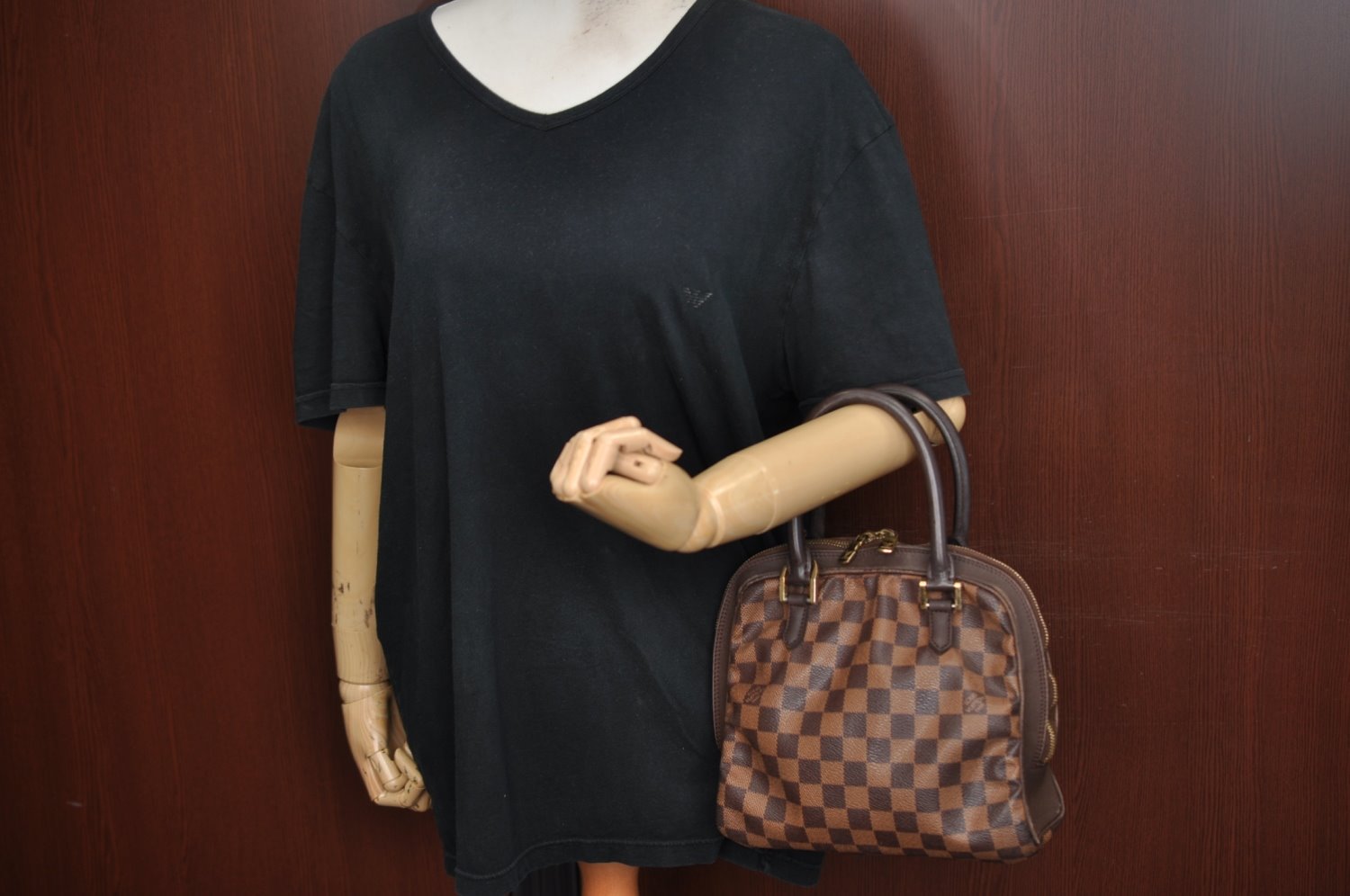 Authentic Louis Vuitton Damier Brera Hand Bag Purse N51150 LV Junk 2039I