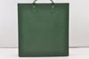 Authentic Louis Vuitton Epi Leather Sac Plat Hand Bag M52074 Green LV 2040J