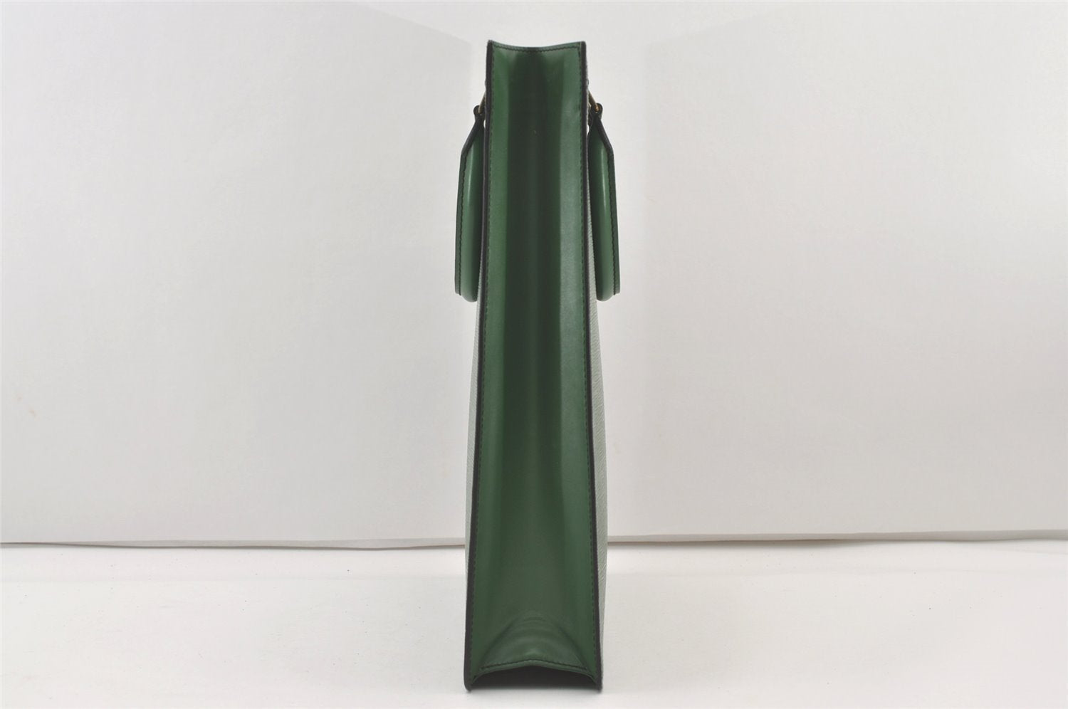 Authentic Louis Vuitton Epi Leather Sac Plat Hand Bag M52074 Green LV 2040J