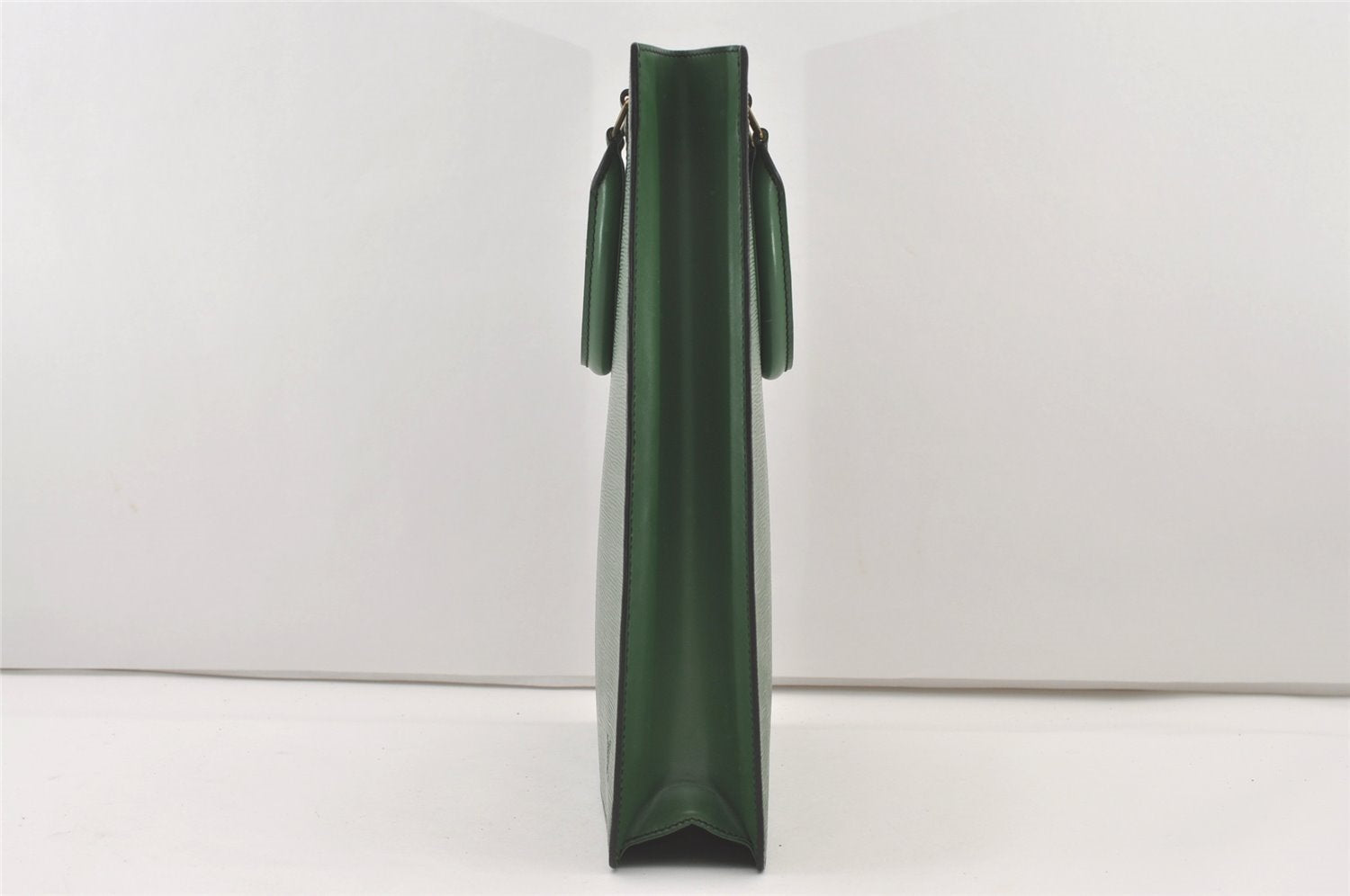 Authentic Louis Vuitton Epi Leather Sac Plat Hand Bag M52074 Green LV 2040J