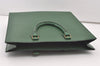 Authentic Louis Vuitton Epi Leather Sac Plat Hand Bag M52074 Green LV 2040J