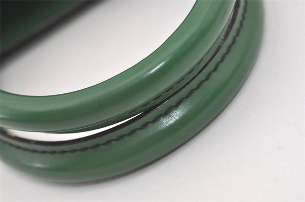 Authentic Louis Vuitton Epi Leather Sac Plat Hand Bag M52074 Green LV 2040J