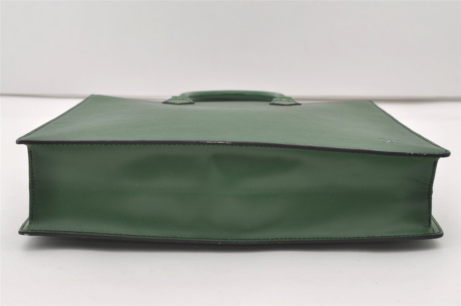 Authentic Louis Vuitton Epi Leather Sac Plat Hand Bag M52074 Green LV 2040J