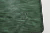 Authentic Louis Vuitton Epi Leather Sac Plat Hand Bag M52074 Green LV 2040J