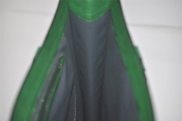 Authentic Louis Vuitton Epi Leather Sac Plat Hand Bag M52074 Green LV 2040J