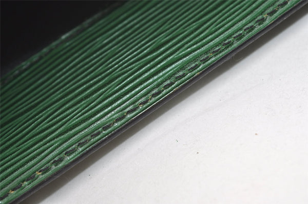 Authentic Louis Vuitton Epi Leather Sac Plat Hand Bag M52074 Green LV 2040J