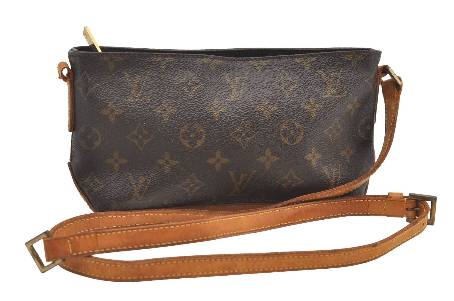 Authentic Louis Vuitton Monogram Trotteur Shoulder Cross Bag M51240 Junk 2041J