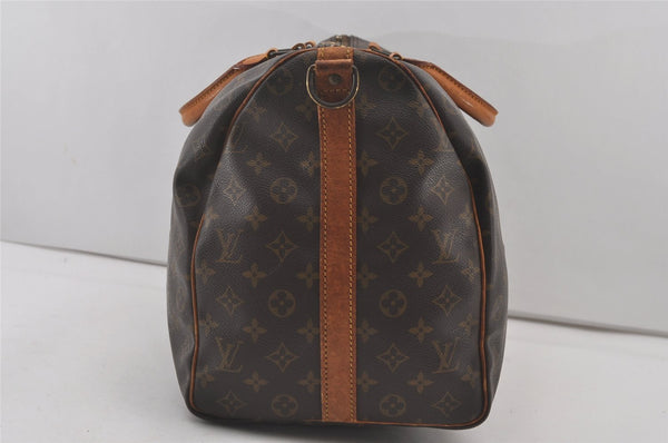 Authentic Louis Vuitton Monogram Keepall Bandouliere 50 M41416 Boston Bag 2042J